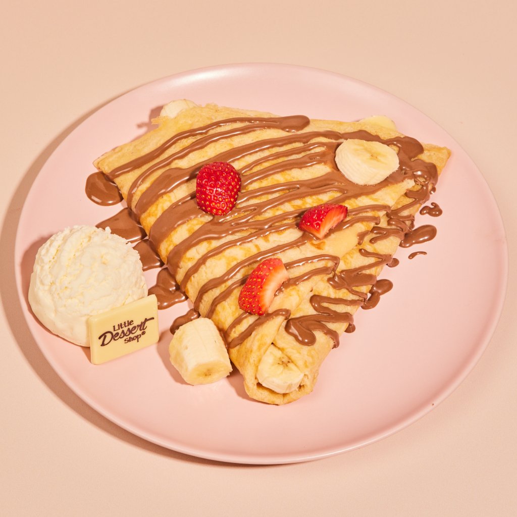 Banana & Strawberry Delight Crepe