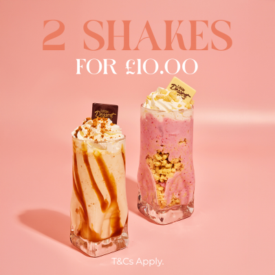 2 Milkshakes for £10