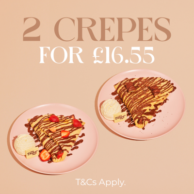 2 x Crepes for £16.55